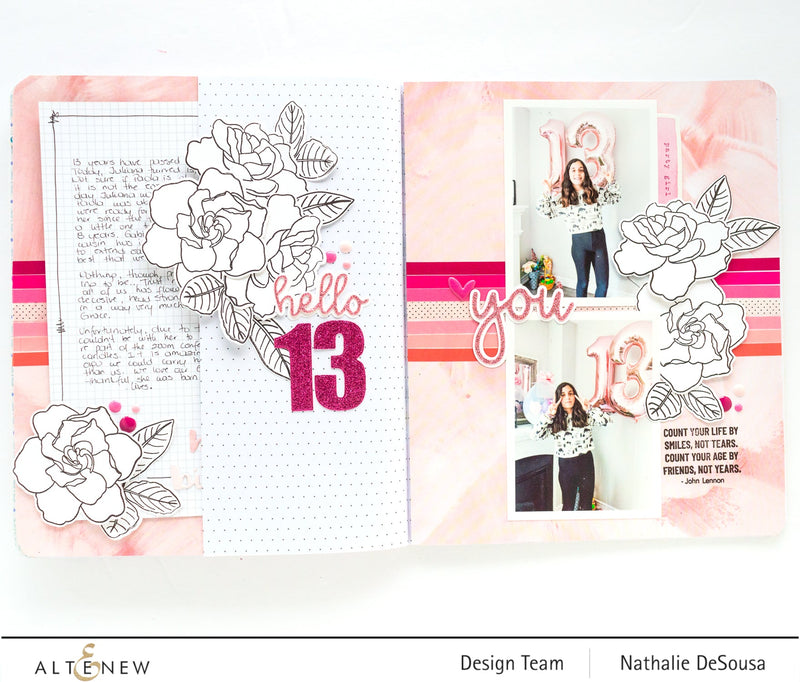 Monochromatic Memory Keeping Layout (+video tutorial)