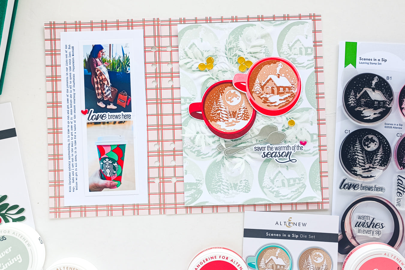 @altenew_festive holiday inspired project by Nathalie DeSousa