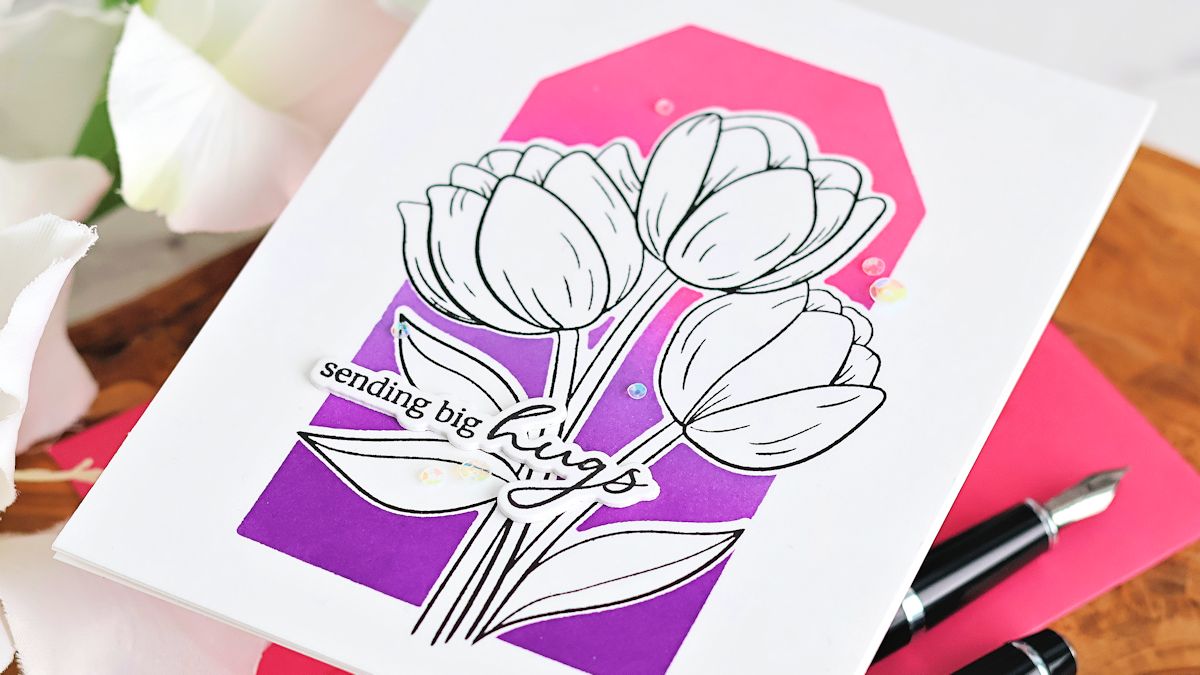 Negative Ink Blending by Michelle Short for Altenew