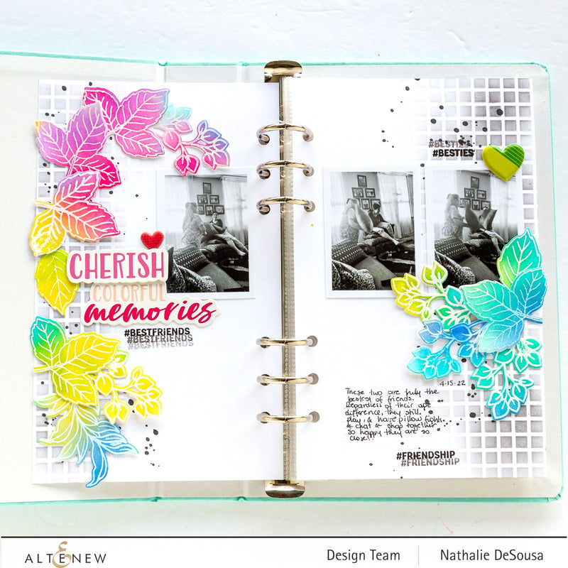 Add a Rainbow Look to Memory-Keeping Layouts (with Video Tutorial)