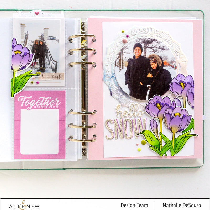 Create a Winter Inspired Memory Keeping Layout (with Video Tutorial!)