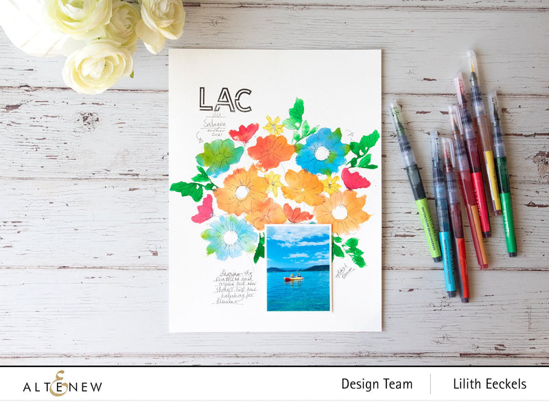 Fun Floral Watercolor Layout