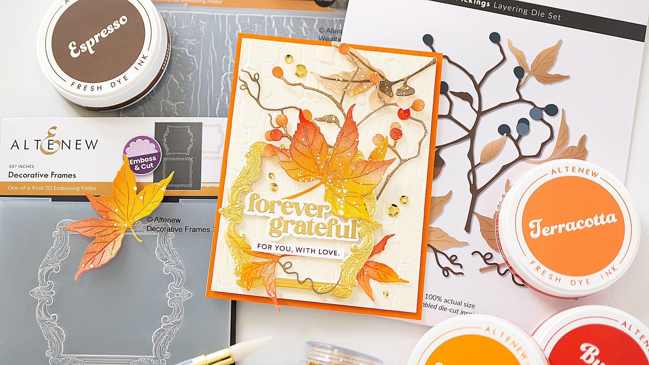 Autumn Craft Ideas with Fall Pickings Die Set | Altenew
