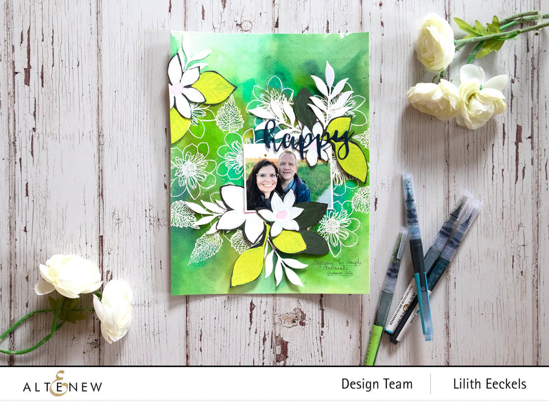 Playful Watercoloring on a Layout (video)