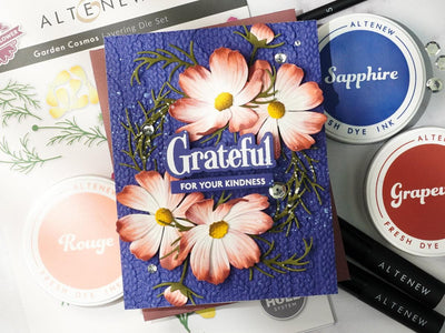 Balanced Thank You Card with Naturally Beautiful Cosmos | Perfect Pairings with Jaycee