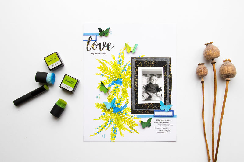 Simple Layering with the Meadow Burst Stencil | Lovely Layers with Lilith + Video Tutorial!