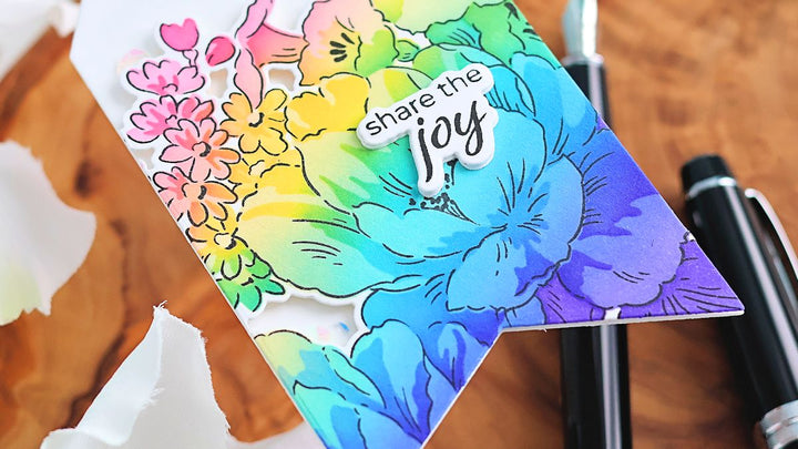 Rainbow Ink Blending by Michelle Short for Altenew