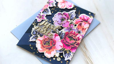 Jewel-Toned Bold Florals on a Dark Background