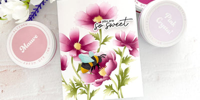 Bold Blooms & Bumblebees: Crafting a Colorful Garden Scene