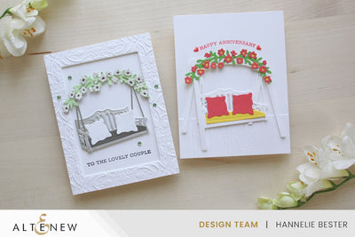 2 Handmade Cards To Celebrate Beautiful Life Milestones - Garden Swing Layering Die Set