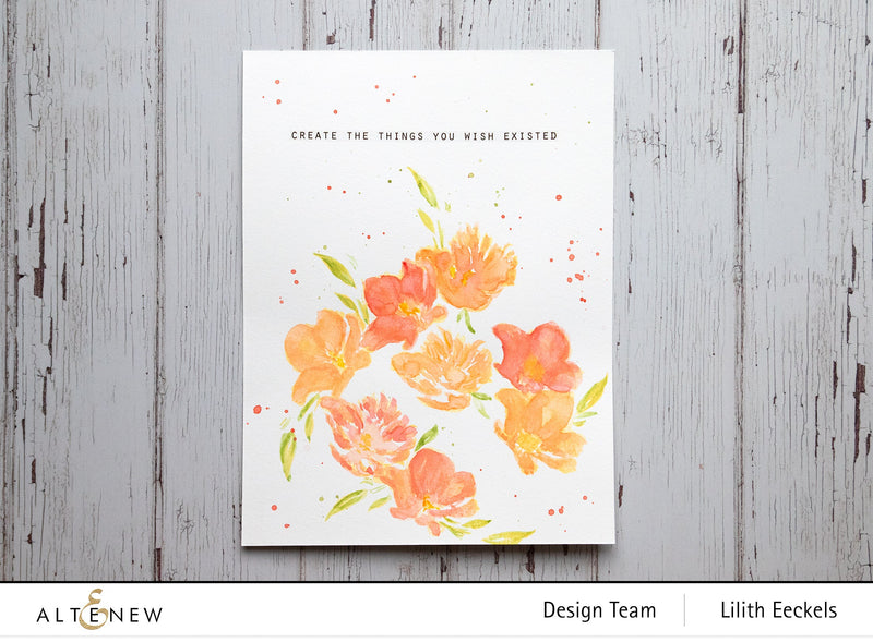 Easy Wall Art with Fresh Bloom Stamp set and Watercolors