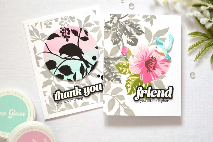 Both bird themed focal point cards together, Therese Calvird.