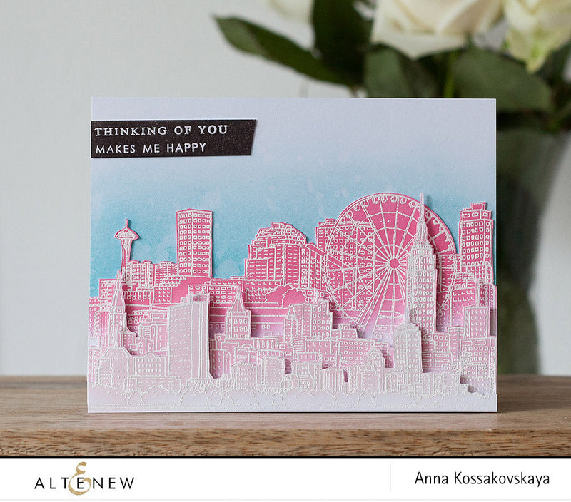 Card without colored cardstock