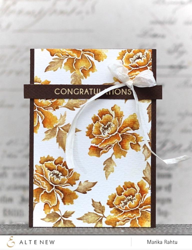 Watercolored Lacy Scrolls