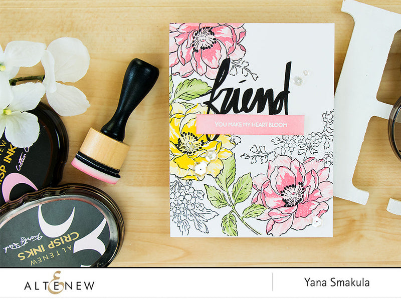 Video: Stamped & Masked Floral Background