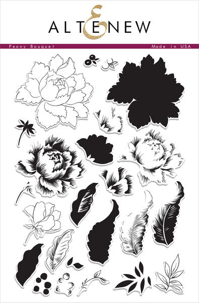 Stamp Focus: Peony Bouquet
