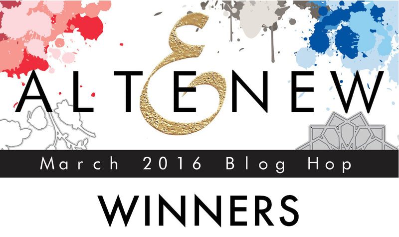 March 2016 Blog Hop Winners