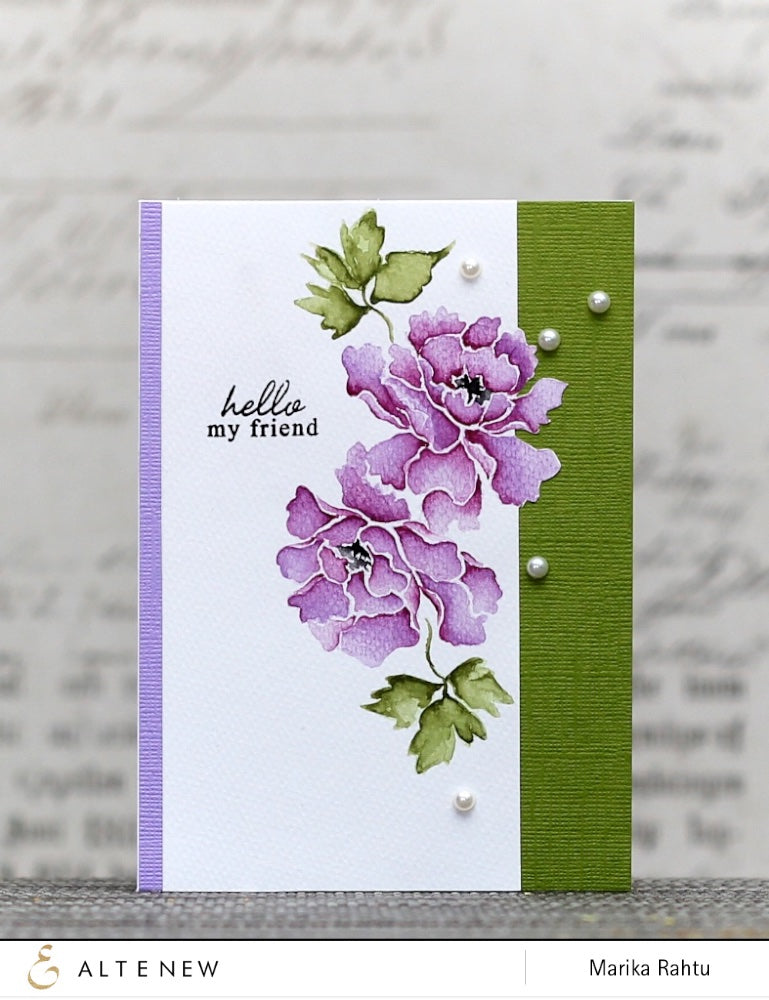 Watercolored Lacy Scrolls