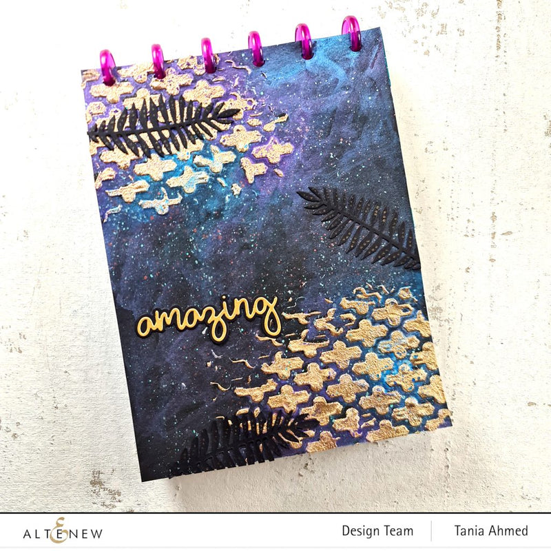 Metallic Mixed Media Art Journal