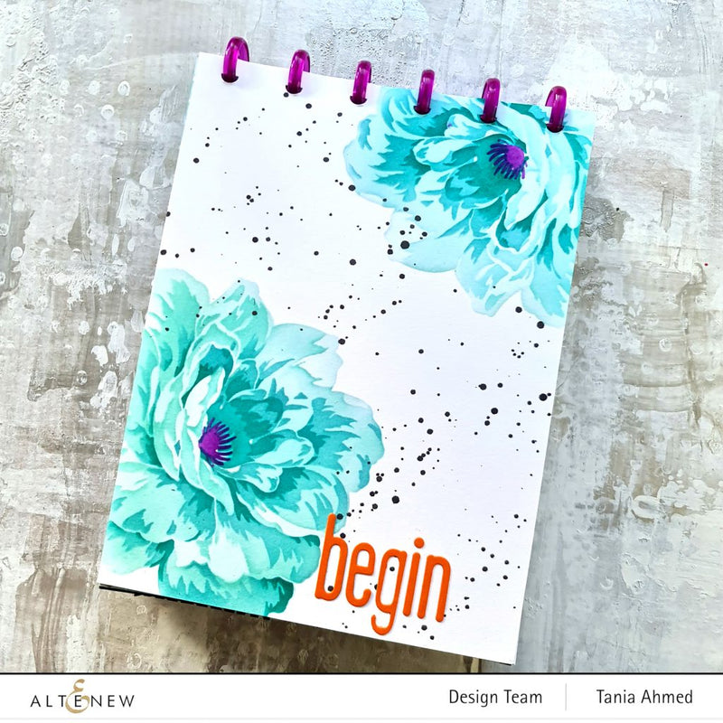 Floral Art Journal Page