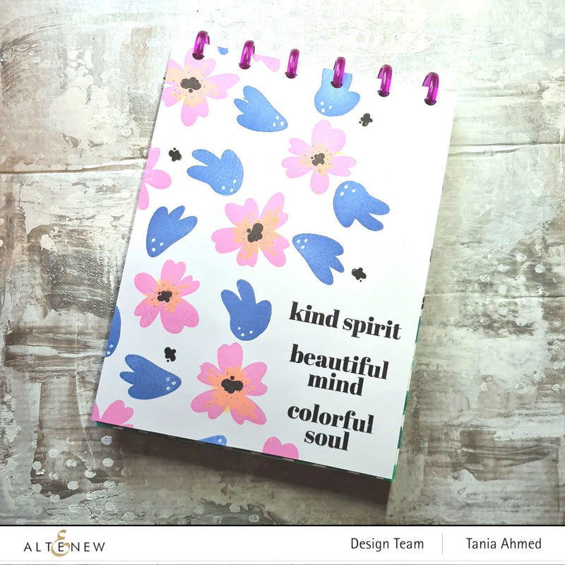 Floral Art Journal Page