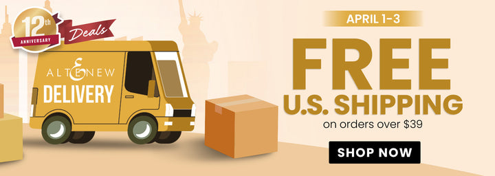ANNIVERSARY: FREE U.S. shipping on orders over $39