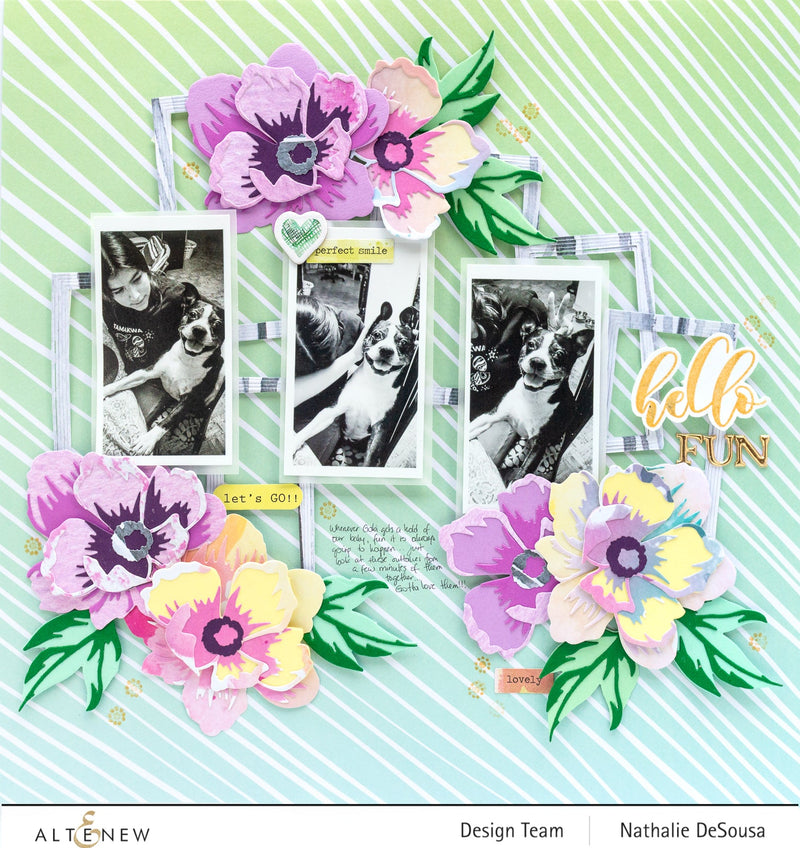 Layout with the Peony Hello Creativity Kit