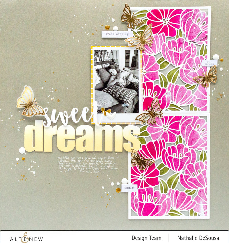 Create a Simple Scrapbook Layout using Dies  |  Nathalie DeSousa
