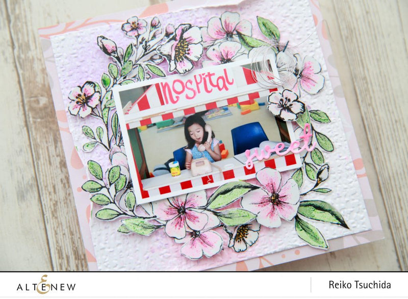 Adding Colors on Altenew Wide Washi Tapes (6x6 Scrapbook Layout Idea!)
