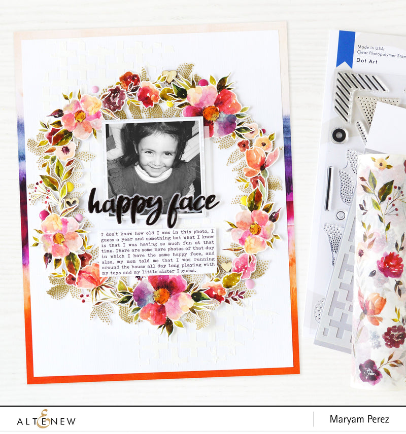How to Use Floral Flurries Washi Tape on a Layout + Video!