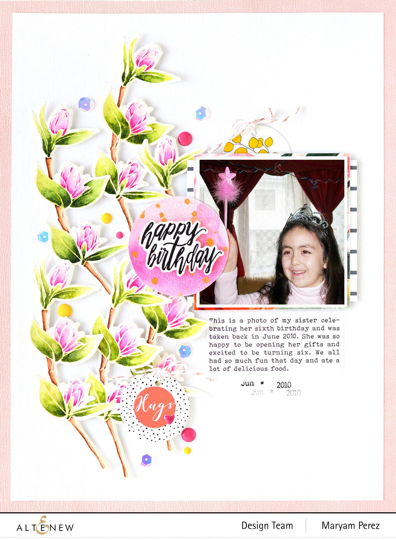 Quick Floral Layout feat. Floral Watercolors Creativity Kit + Video!