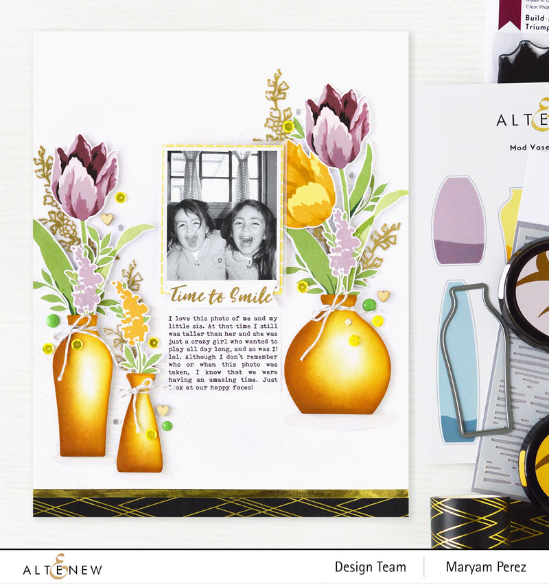 CAS Floral Layout feat. Build-A-Flower: Triumph Tulip + Video!
