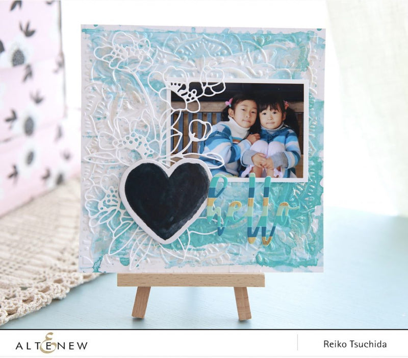 Metallic Mixed Media Scrapbook Idea