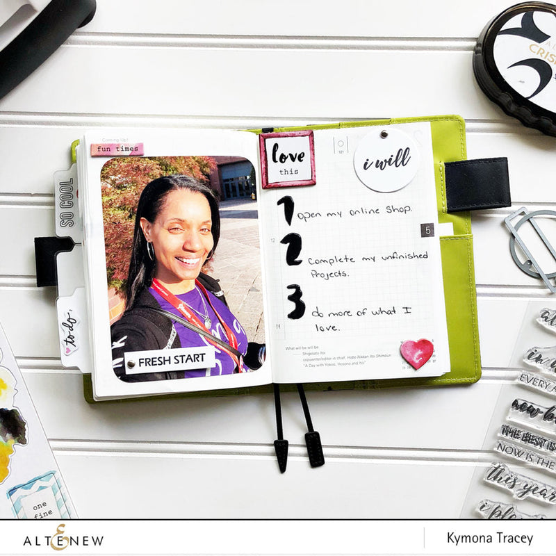 How to Create a Motivational Scrapbook Layout in a Planner