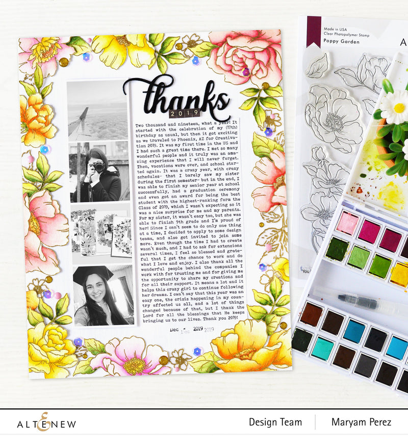 A Year in Review Layout + Video!