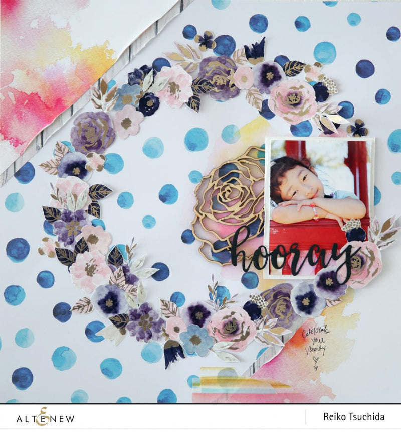 Celebrate Your Beauty Scrapbook Layout