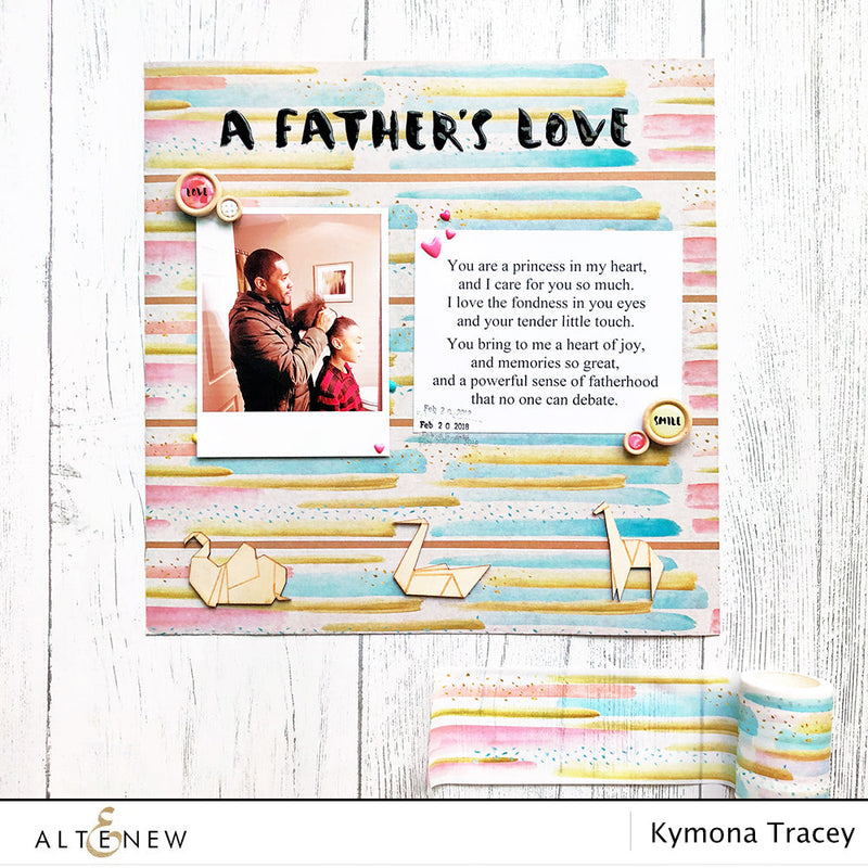 How to Create a Background using Washi Tape