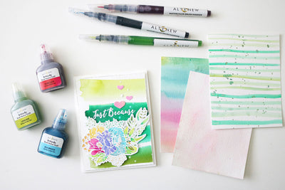 How to Use Watercolor Markers in Paper Crafting