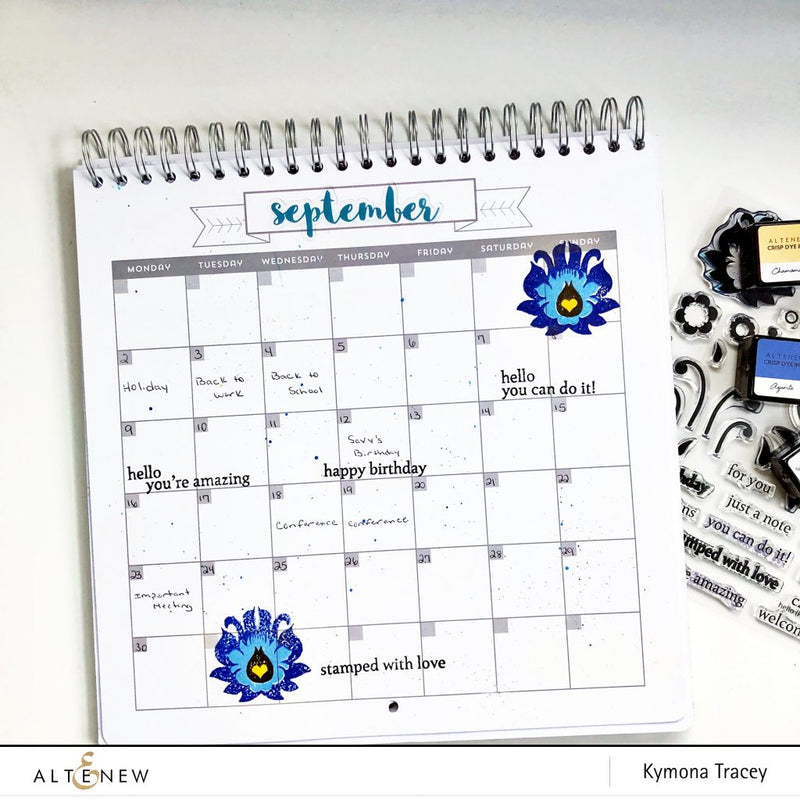 Decorating September's Calendar Page