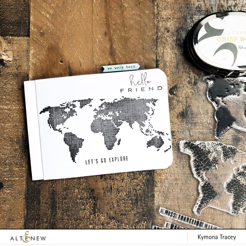 Stamp Focus: World Map Mini Scrapbook