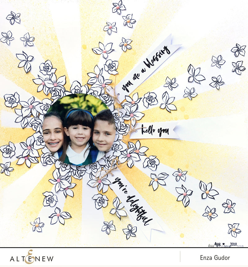 Monochromatic Layout with Amazing You Stamp Set