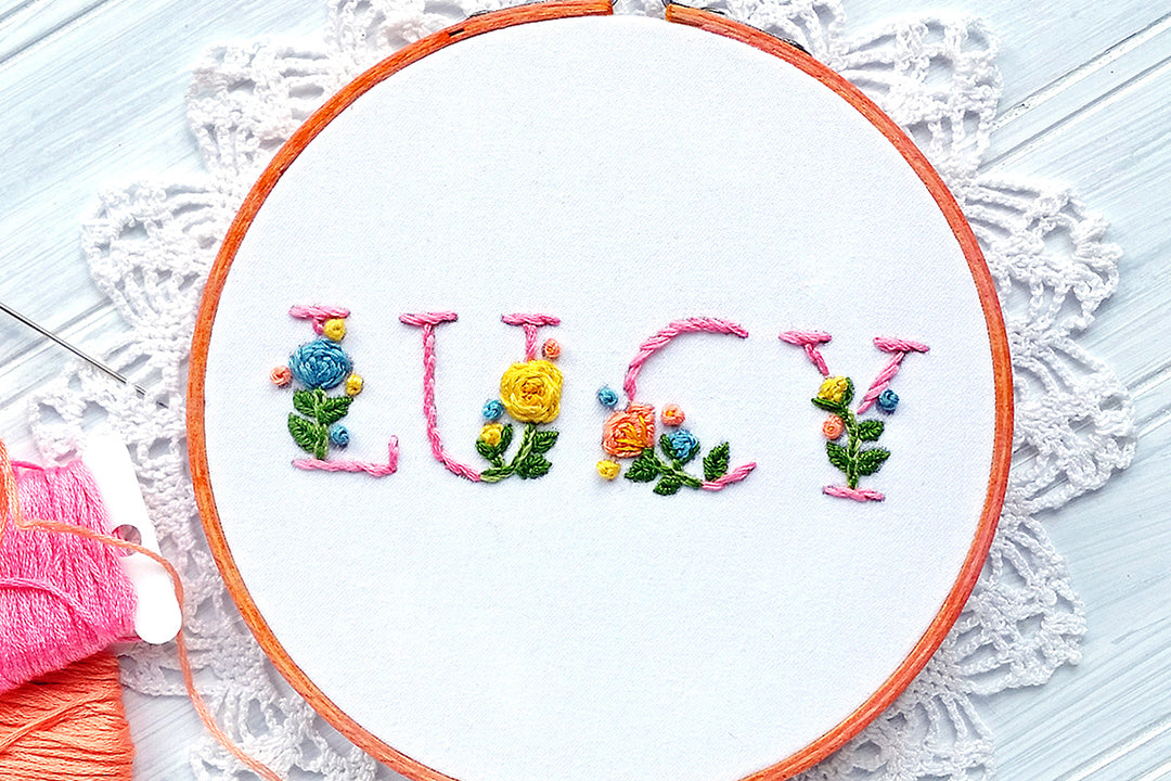 Stamping using Alphabet Craft Stamps