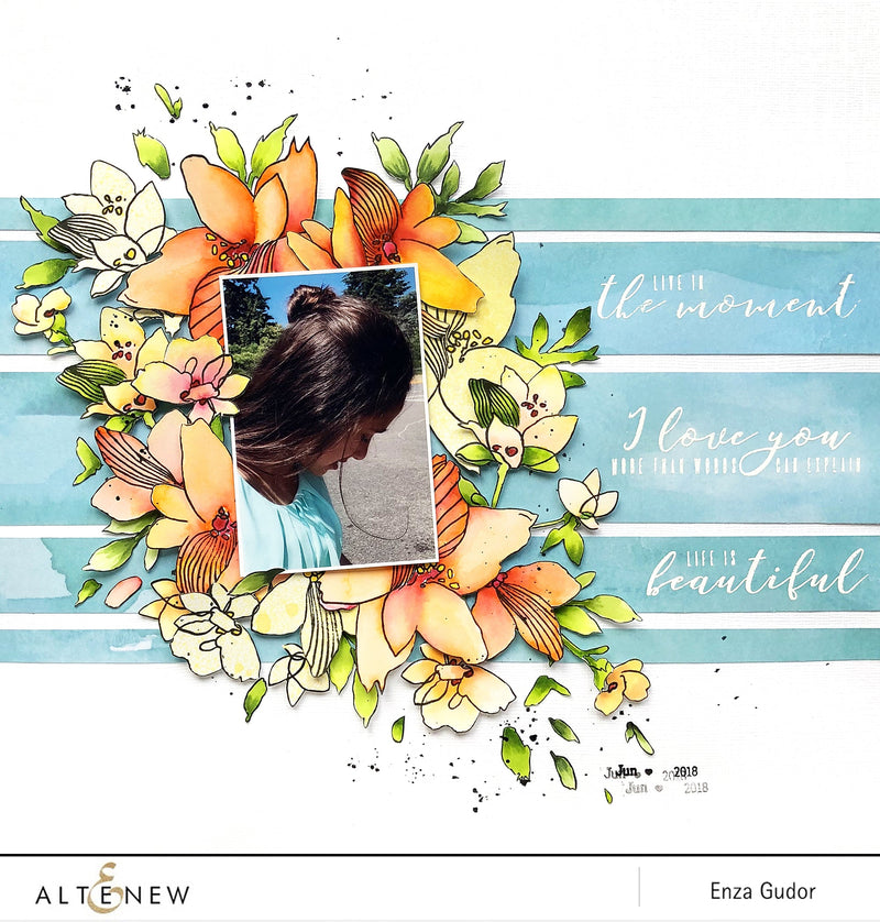 Sketchy Floral Layout