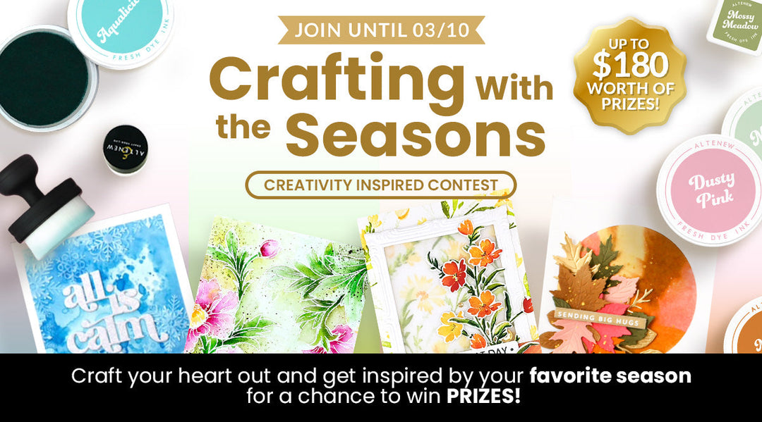 Crafting With the Seasons! A Cardmaking Challenge With Altenew Fresh Dye Inks