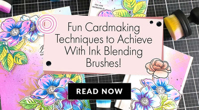 16 Fun Cardmaking Techniques With Ink Blending Brushes