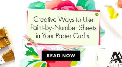 8 Ways to Use Paint-by-Number Sheets in Your Paper Crafts!