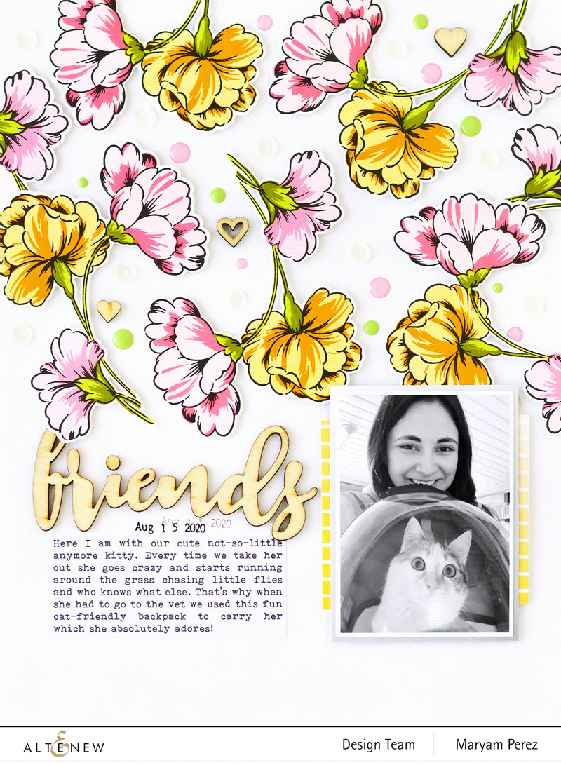 Create Beautiful Floral Paper Crafting Projects With This Layering Stamp Set!