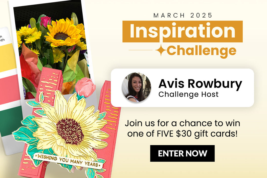 March 2025 Inspiration Challenge | Bright and Cheerful Birthday Card