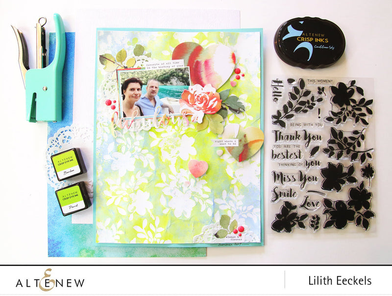 Video: Floral Shadow stamp background