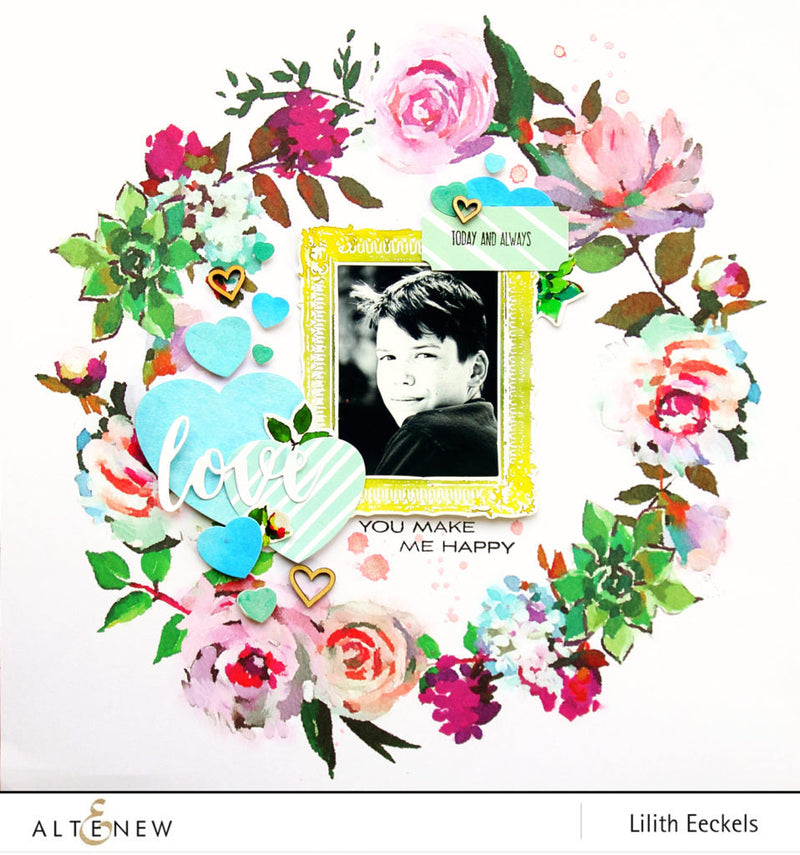 Our Family Scrapbook collection: Easy layout